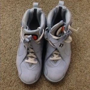 Air jordan 8, suede blue edition